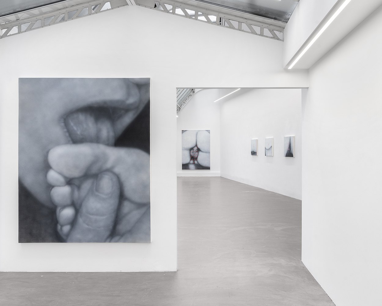 Vue d’installation de Sex Paintings, Bremond Capela, Paris, France, 2025